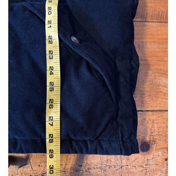 Polo Ralph Lauren Mens Vintage Corduroy Down Jacket Water Resistant Navy L - Picture 14 of 16